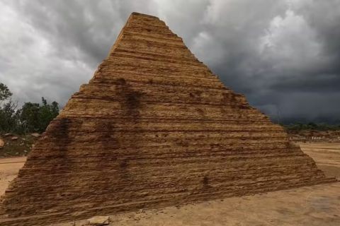 Imagem das formações rochosas em Castelo do Piauí